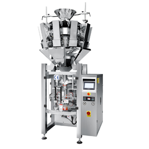 sisteme combinate de ambalare 2 în 1 cu dozator integrat pentru pulberi, granulate mici sau granulate mari.